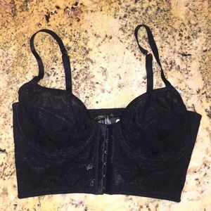 Express—Black Lace Bralette